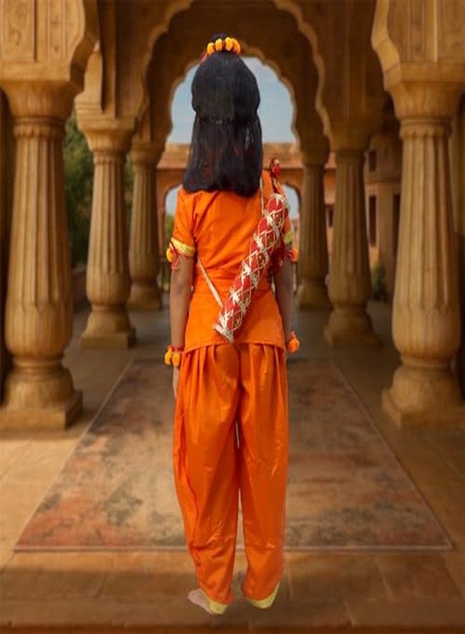 TWINKLE TOTS - Vanvasi Ram Costume for Kids |Fancy Dress Costume for Kids | Historical Mythology Ramayana Character Role Play Dress for Dussehra Performance - Image 4